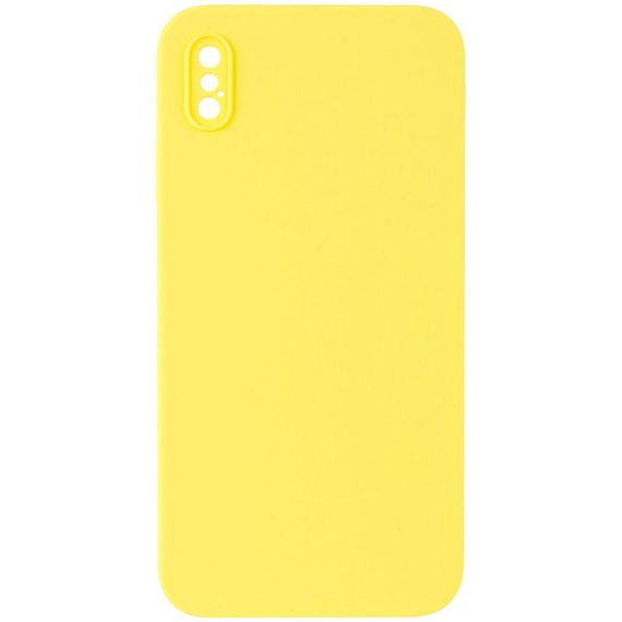 Silicone Case Square Full Camera Protective (AA) NOLOGO для Apple iPhone X / XS (5.8")