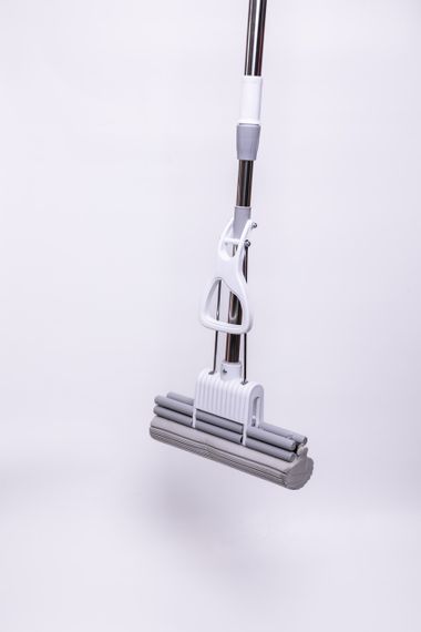 Швабра губка для миття підлоги з віджиманням швабра 38 (см) телескопічна самовіджимна HP-35015-33 | Зображення 9