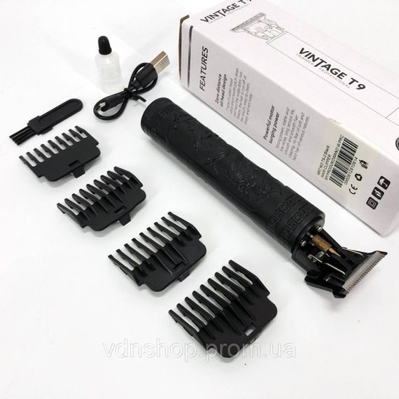 Машинка для стрижки хорошая Vintage T9-2, Машинка для стрижки волос и затылка, Триммер беспроводной TY-68 | Зображення 2