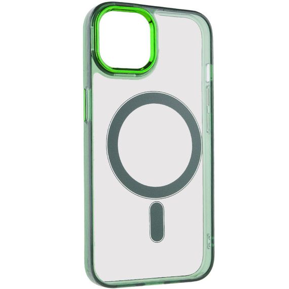 Чохол TPU Iris with MagSafe для Apple iPhone 12 Pro Max (6.7") Зелений | Зображення 1