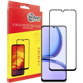 Стекло защитное Dengos Full Glue Realme C51 (black) (TGFG-348)