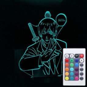Акриловый светильник-ночник с пультом 16 цветов Aki Chainsaw Man tty-n002142