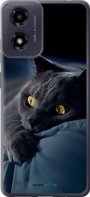Чохол на Motorola Moto E14 Димчастий кіт "825u-3848-2448"