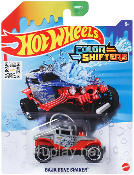 Hot Wheels Color Shifters Baja Bone Shaker Машинка Хот Вилс, меняющая цвет, Бон Шейкер | Зображення 1