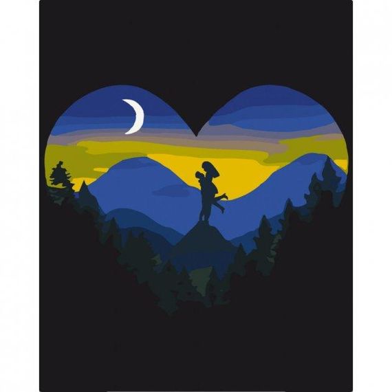 Картина за номерами "Гори та любов" 40х50 10399-NN