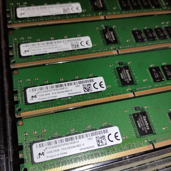 Комплект: серверная оперативная память Micron / 64 GB / DDR4 ECC / 3200 MHz б/у | Зображення 2