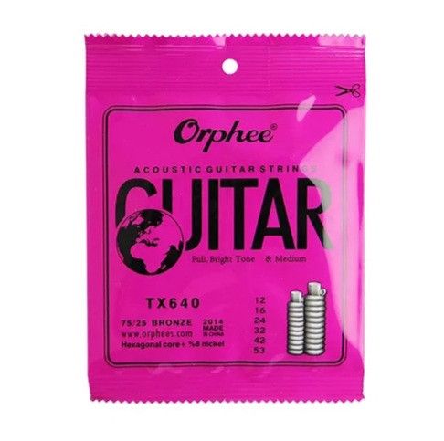 Струны Orphee бронза бронзовые для акустической гитары 12-53 струни