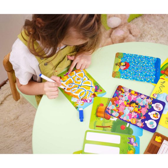 Настільна гра Пиши та витирай "Ферма" Vladi Toys  VT5010-19 укр | Зображення 2