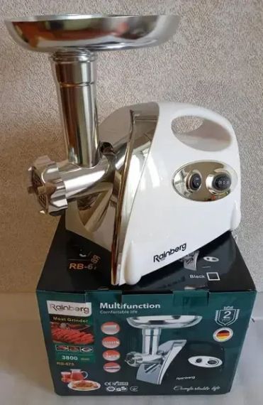Мясорубка Rainberg RB-675 3800W с соковыжималкой | Зображення 4