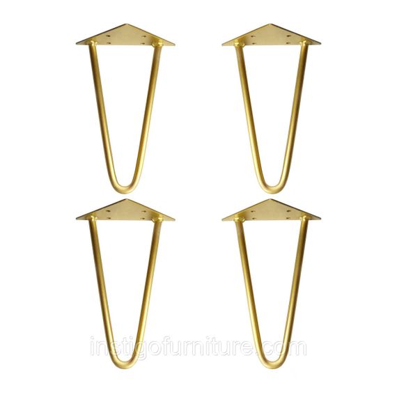 Комплект ножек шпилек из металла 200 мм 4 шт (1148) Золото