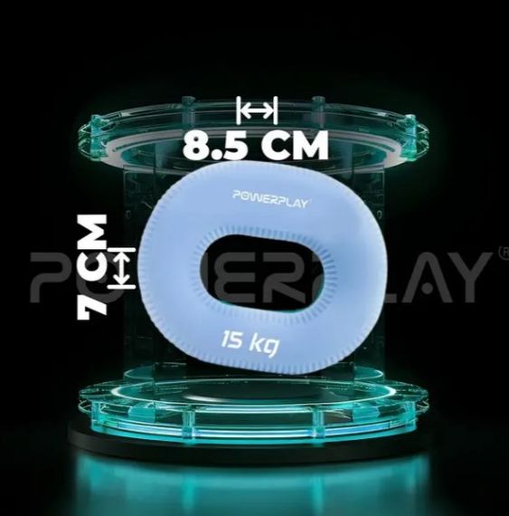 Еспандер кистьовий силіконовий PowerPlay PP-4336 Hand Grip Light 15 кг Блакитний (PP_4336_Blue_15kg) | Зображення 1