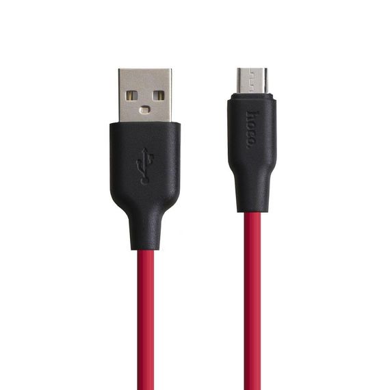 Кабель USB Hoco X21 Plus Silicone Micro 2m Колір Чорно-Білий | Зображення 3