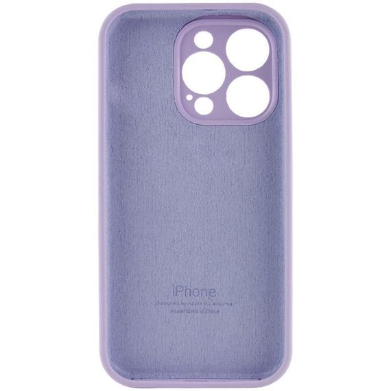Чохол Silicone Case Full Camera Protective (AA) для Apple iPhone 14 Pro (6.1") Бузковий / Lilac | Зображення 3