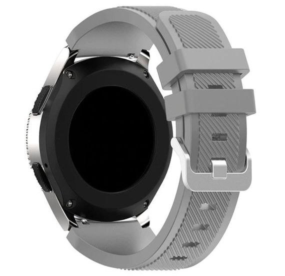 Силіконовий ремінець для годинника Samsung Galaxy Watch 46 mm SM-R800 - Grey | Зображення 1