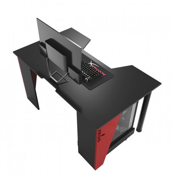 Стол геймерский ZEUS GAMER-2 черныйкрасный бок | Зображення 2