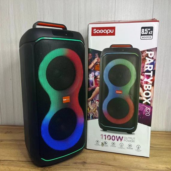Портативна Bluetooth колонка PartyBox 320 240W RGB чорна • Акустична система PartyBox 320 з колесами, підсвіткою, караоке та акумулятором чорна | Зображення 3