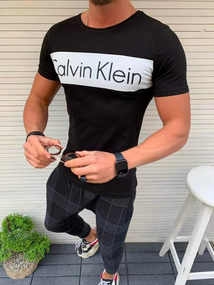 Футболка Кельвин черно-бел XL