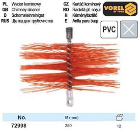 Ерш Польща щетка для чистки дымохода Польша PVC Ø=250 VOREL-72998