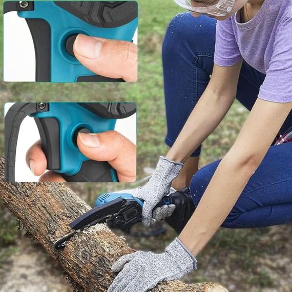 Акумуляторна міні пила 24В, 1500 мАг, з 2-ма акумуляторами та кейсом, TL 0600 / Ланцюгова електропила / Ручна електрична пилка | Зображення 5