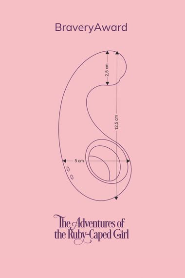 Вібратор для точки G FairyGasm BraveryAward violet | Зображення 8