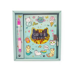 Блокнот дитячий з ручкою Котики Malevaro W361961-A Різнокольоровий shop (6931164701936)