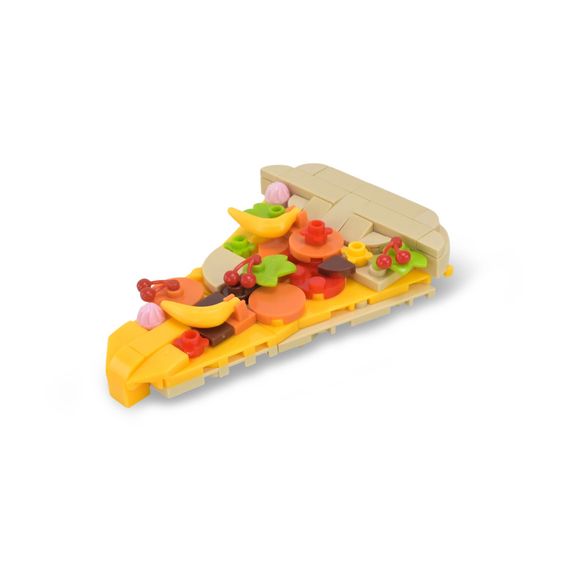 Конструктор дитячий "Western fast food: Pizza" 1024A-4, пластик, 79 деталей | Зображення 1