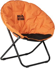 Стілець розкладний Skif Outdoor Shell. Чорний/помаранчевий