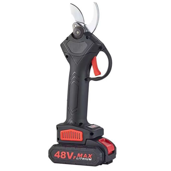 Секатор аккумуляторный в кейсе + 2 аккумулятора 48V / Электрический секатор для обрезки веток, деревьев, | Зображення 2