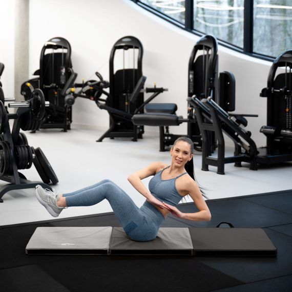 Мат гимнастический жесткий Gymtek 5см серый | Зображення 1