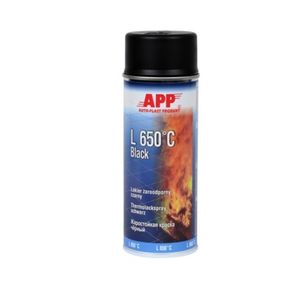 APP Фарба аерозольна L650*C Black Spray, чорний 400ml