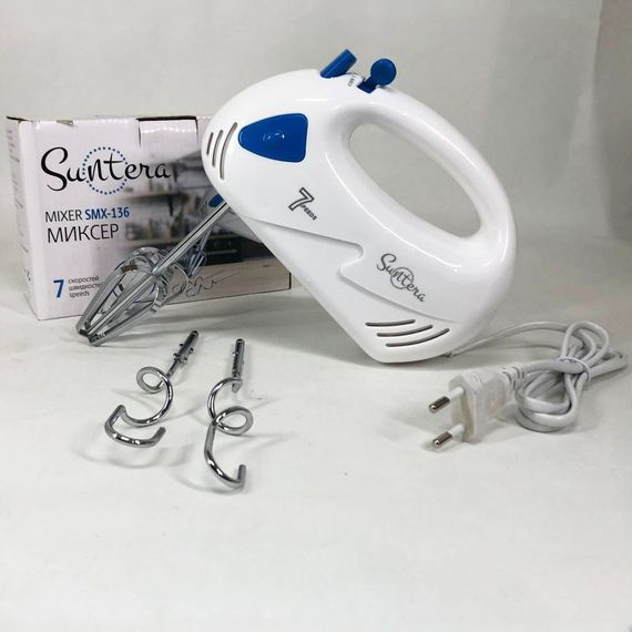 Міксер/Блендер Suntera SMX-136 300 Вт, Хороший міксер, Кращий ручний міксер, Ручний міксер для кухні