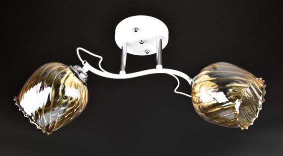 Люстра стельова на 2 лампочки 25824 Білий 25х19х50 см.