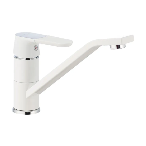 Смеситель кухонный белый MIXXUS Premium Tiger 555 (MI0575)