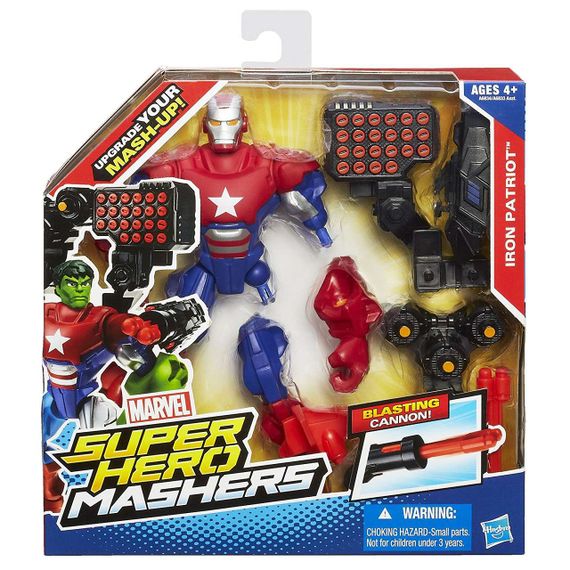 Розбірна фігурка супергероя Залізний патріот - Iron Patriot, Super Hero Mashers, Hasbro 138270