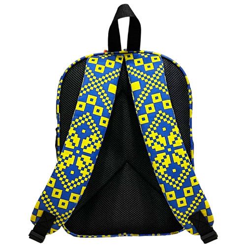 Рюкзак школьный детский 36х27 см с принтом Вышиванка Желто-Голубой (00581) | Зображення 3