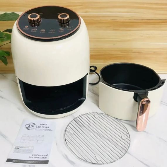 Мультипіч побутовий Rainberg RB-2318 3800 Вт Білий аерофритюрниця з антипригарним кошиком 8.5 л | Зображення 1