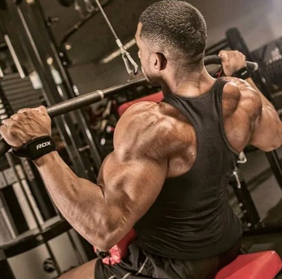 Лямки для тяги RDX S4 Gym Cotton Gel Straps Red Plus (WAC-S4R+) | Зображення 1