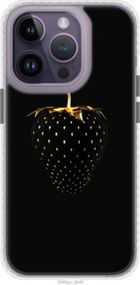 Чохол на iPhone 14 Pro Чорна полуниця "3585pm-2646-24368"