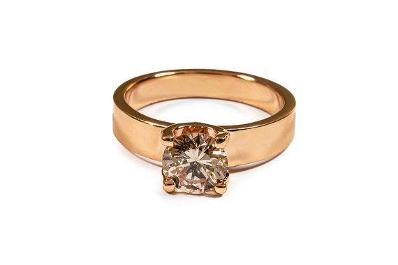 Женское кольцо с шипами с мауссанитом 1ct | Зображення 1