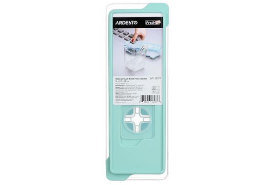 Форма для льда Ardesto Fresh, с крышкой, голубой тифани, силикон, пластик (AR1101TP) | Зображення 2