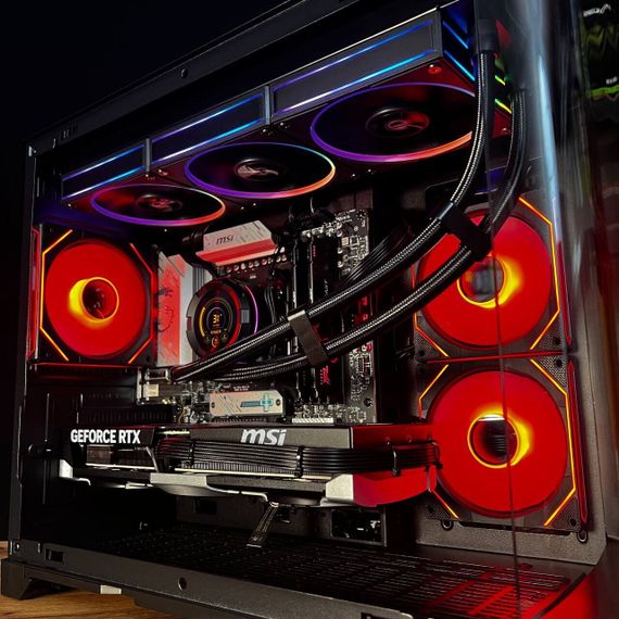 Збірка на замовлення: ігровий ПК GameMax Hype-M Black Tower / AMD Ryzen 7 7800X3D (8 (16) ядер по 4,2 - 5,0 ГГц) / 32 ГБ DDR5 / 1000 ГБ SSD M.2 / nVidia GeForce RTX 5070 Ti, 16 ГБ GDDR7, 256-bit / 750W | Зображення 4