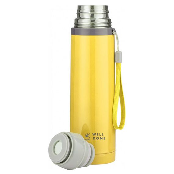 Термос вакуумный Well Done WD-7145Y 500 мл. FV-533 Цвет: желтый