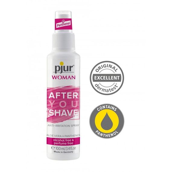 Спрей, що знімає подразнення після гоління Pjur Woman After You Shave Spray, 100 мл. Sex Aura | Зображення 1