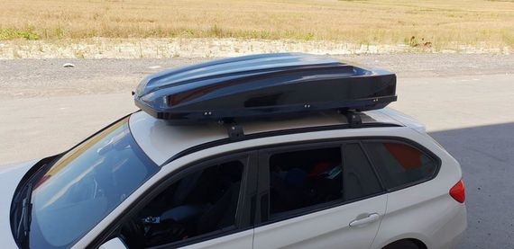Перемички на рейлінги з ключем Wingbar V2 (2 шт) Сірий для BMW 5 серія F-10/11/07 2010-2016рр | Зображення 1
