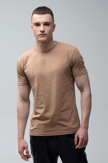 Чоловіча Футболка Sun`s House  розмір: 3XL Коричневий (арт. RY-U0102-brown)