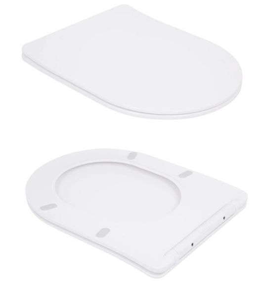 Унітаз підвісний Qtap Robin Ultra Quiet, з сидінням Slim Duroplast/ Soft-close/ Quick Release QT13332381AW | Зображення 3