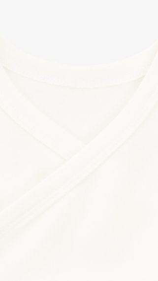 Боді-майка на запах для малюків Тімі Т12/22-И56 56 см Молочний shop (4820000286732) | Зображення 1