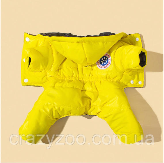 Комбинезон для собак и котов EcoToys Yellow L желтый A: 31 см B: 37 см C: 32 см L-7032 | Зображення 6
