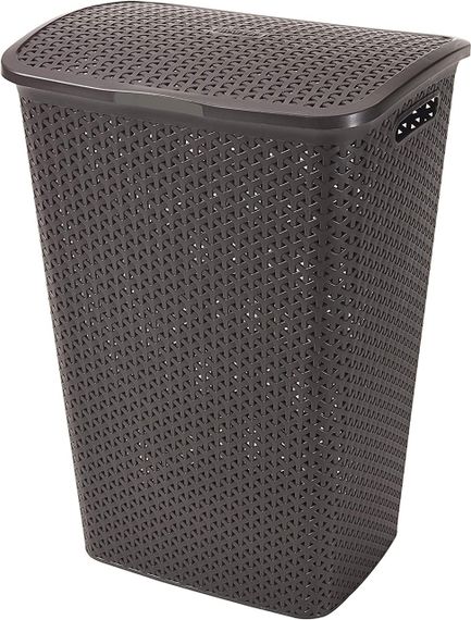 Кошик для білизни пластиковий Curver My Style 55 л 00713 коричневий, міцний і зручний