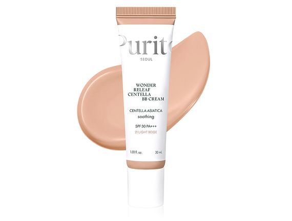 BB крем з екстрактом центели Purito Cica Clearing BB Cream регенеруючий - №21 Light Beige (30 мл)